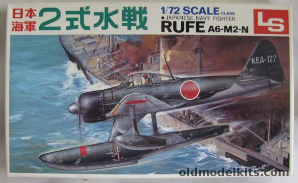 LS 1/72 A6M2-N Rufe IJN Seaplane Fighter with Beaching Trolley - (A6M2N), B4 plastic model kit